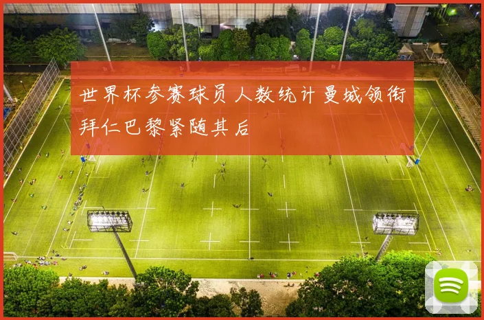世界杯参赛球员人数统计曼城领衔拜仁巴黎紧随其后