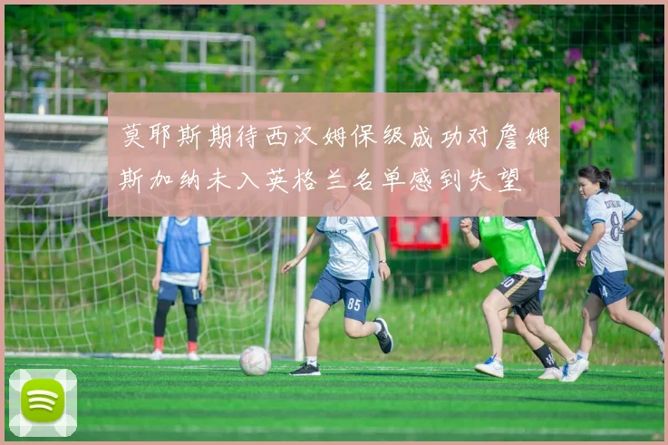 莫耶斯期待西汉姆保级成功对詹姆斯加纳未入英格兰名单感到失望